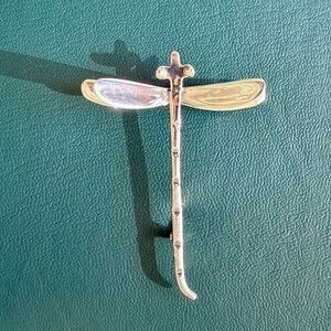 Taxco silver dragonfly brooch